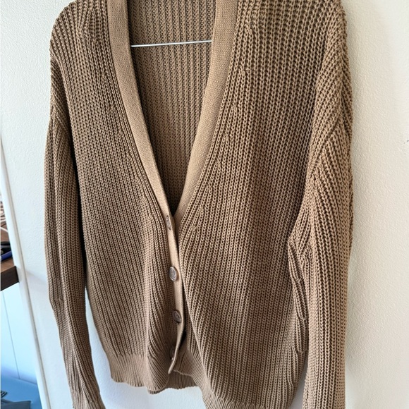Jenni Kayne Tan Cardigan Sweater - Picture 4 of 7